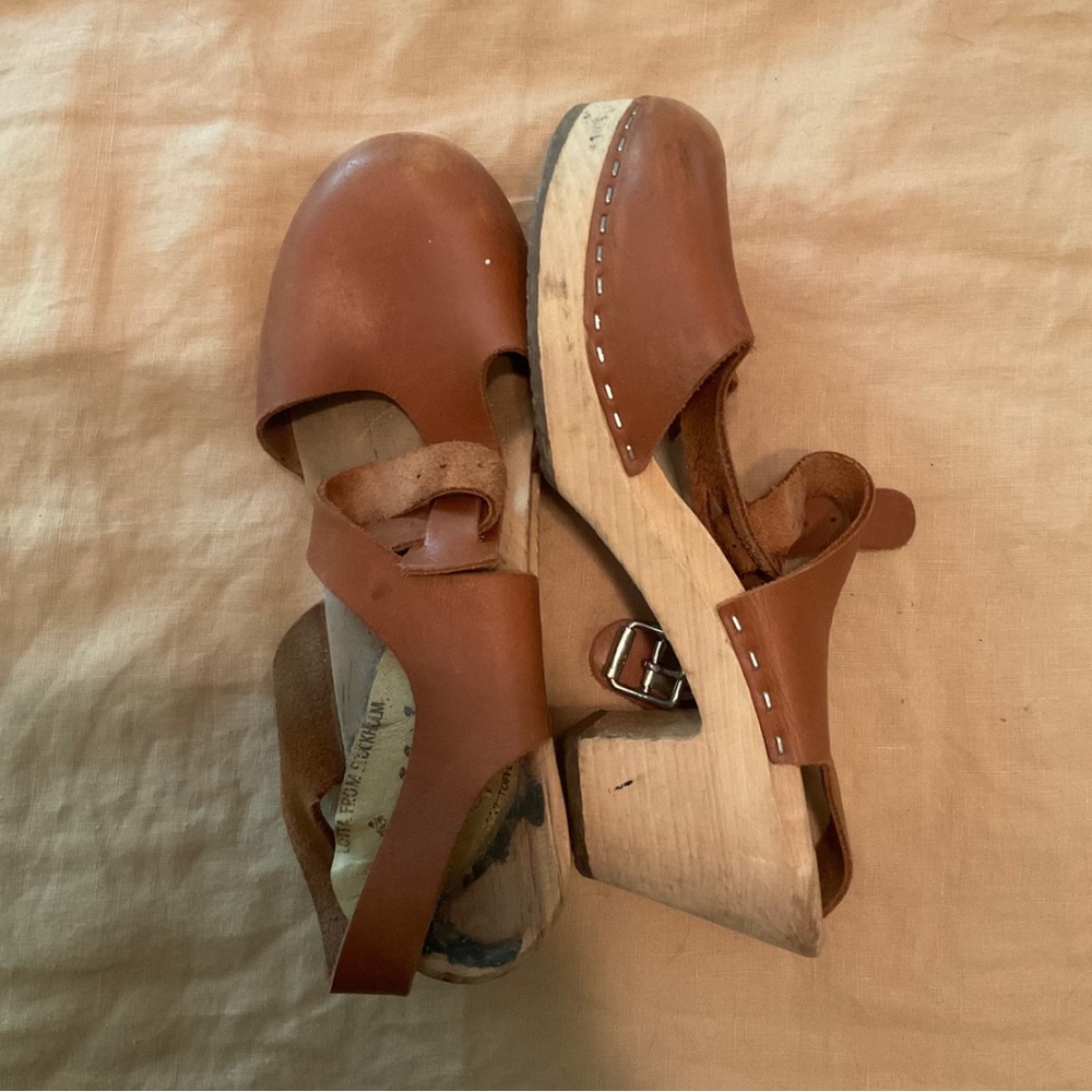 Lotta from Stockholm High Wood Clogs